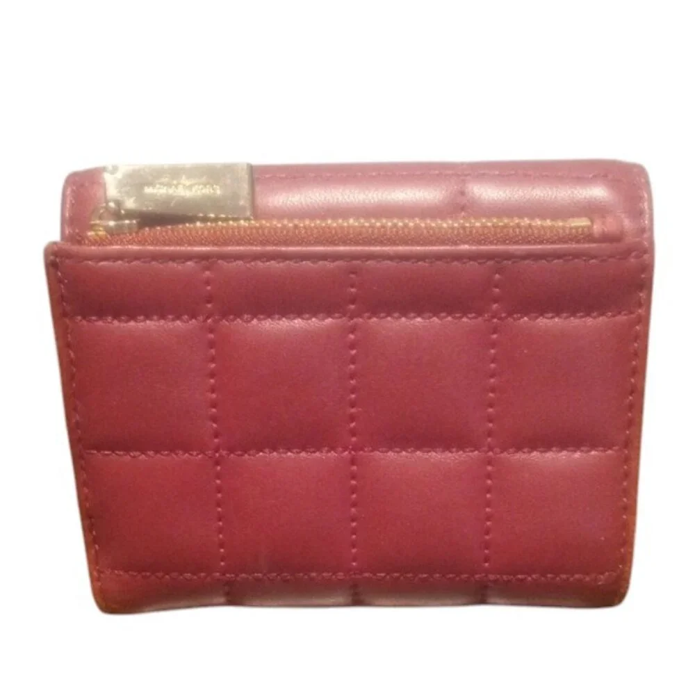 Michael Kors | Maroon | Soft leather | Quilted | Wallet-blk mark pictured